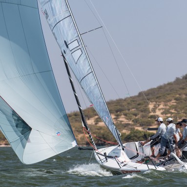 Ullman Sails Melges 24 customers racing at the Chilean National Championships featuring a FiberPath Inventory